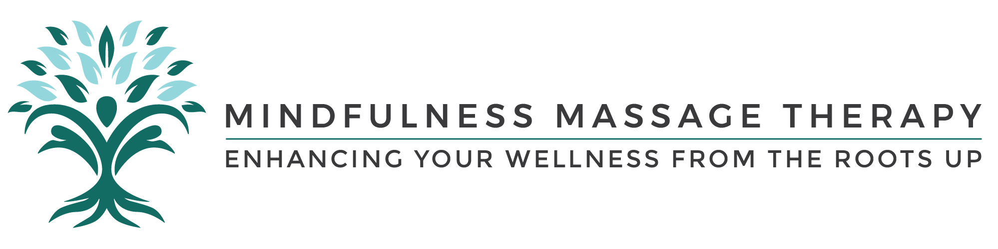 Mindfulness Massage Therapy Horizontal Colour Logo